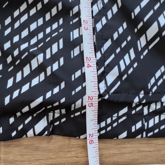 Calvin Klein Jacket Shirt Shacket Size L Cargo Button Up Black/White Geometric - Picture 5 of 8